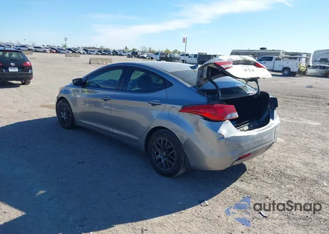 2012 Hyundai Elantra Gls (Ulsan Plant) from USA, damaged, VIN KMHDH4AEXCU377827